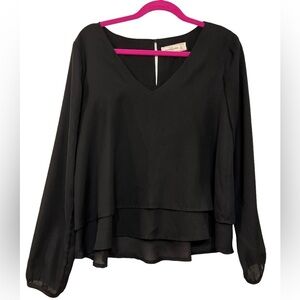 Abercrombie & Fitch Layered Hem Blouse